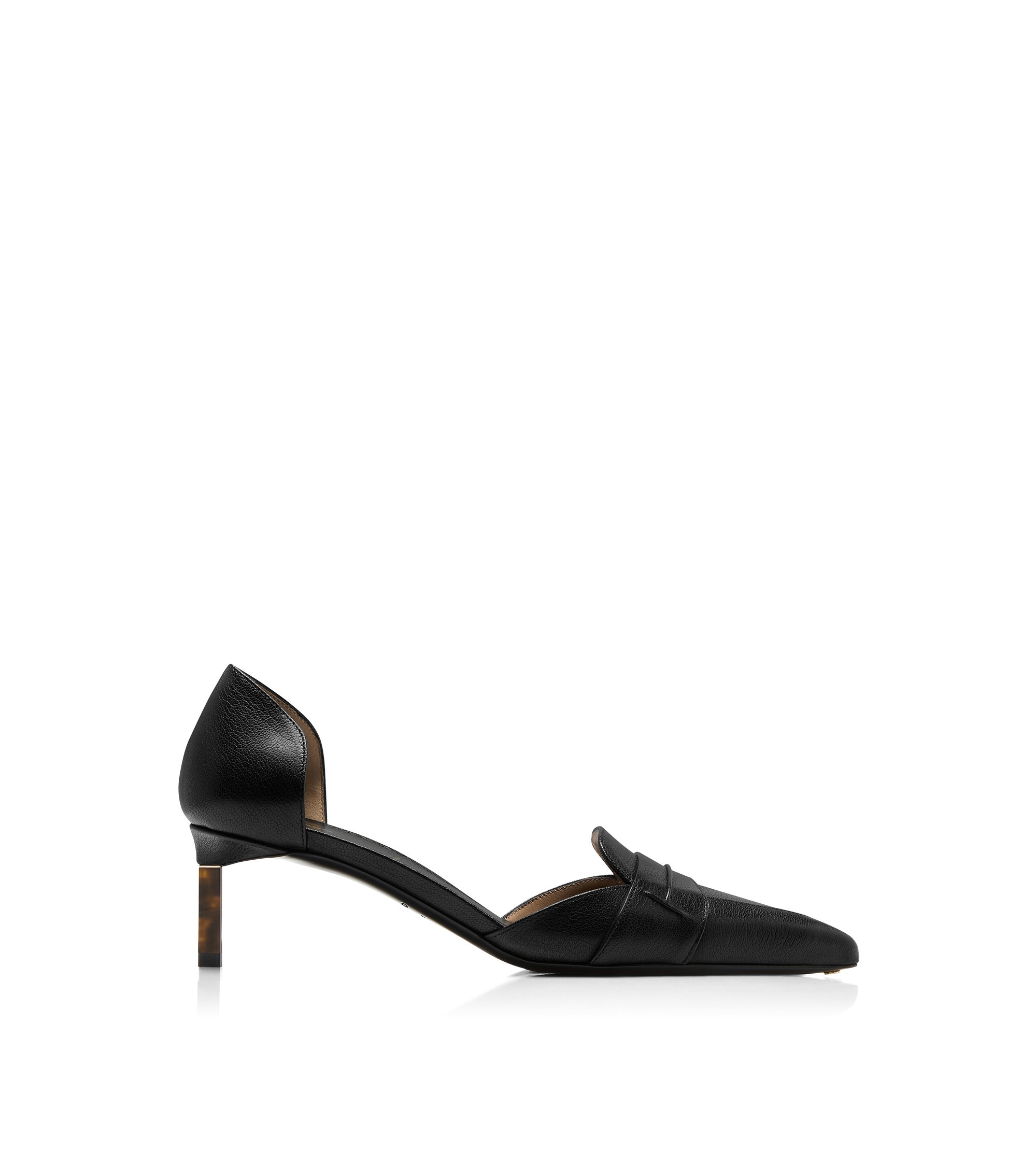 SUPPLE GRAIN LEATHER EVA D'ORSAY PUMP