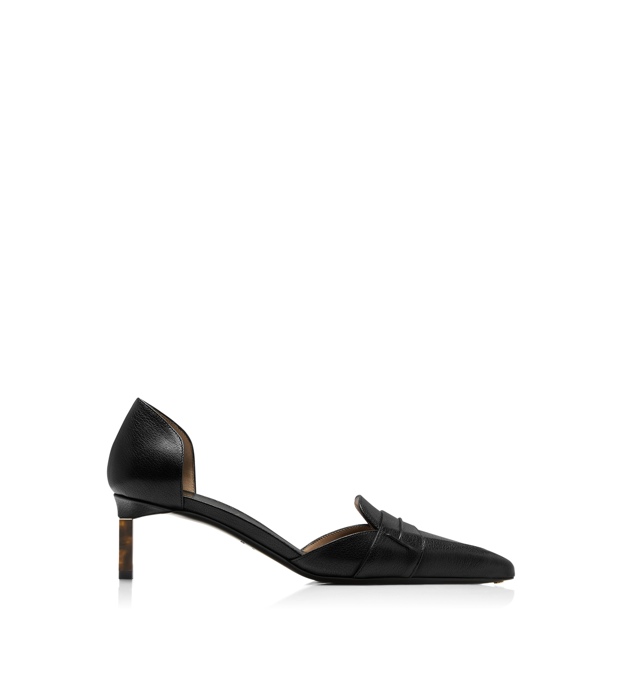 SUPPLE GRAIN LEATHER EVA D'ORSAY PUMP image number 0