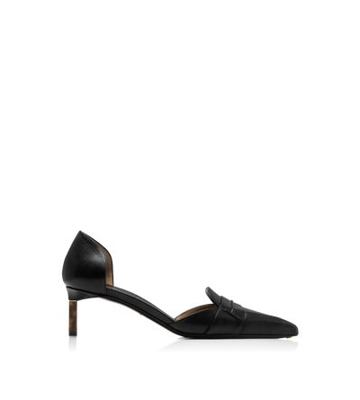 SUPPLE GRAIN LEATHER EVA D'ORSAY PUMP image number 0