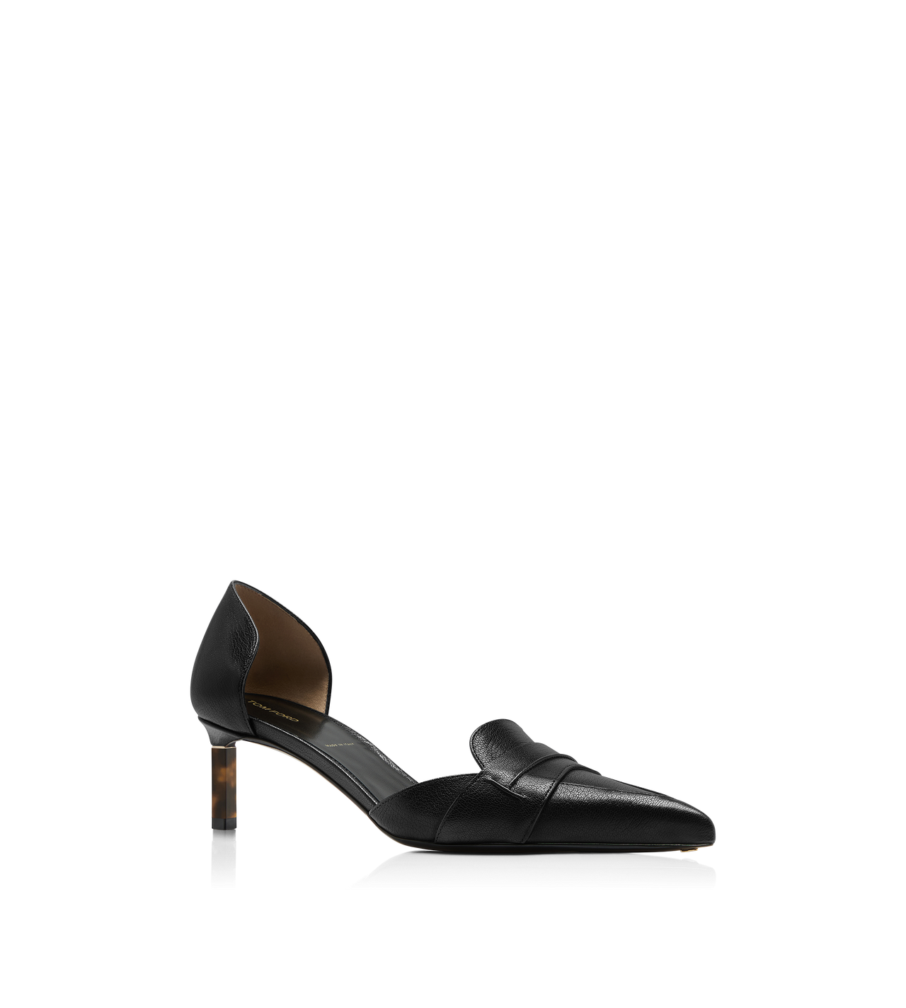 SUPPLE GRAIN LEATHER EVA D'ORSAY PUMP image number 1