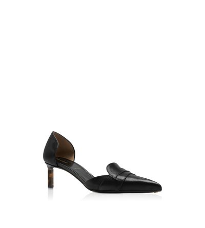 SUPPLE GRAIN LEATHER EVA D'ORSAY PUMP image number 1