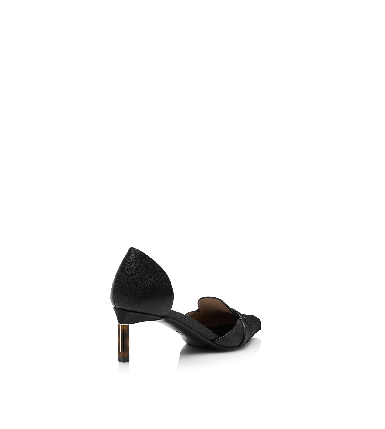 SUPPLE GRAIN LEATHER EVA D'ORSAY PUMP image number 2