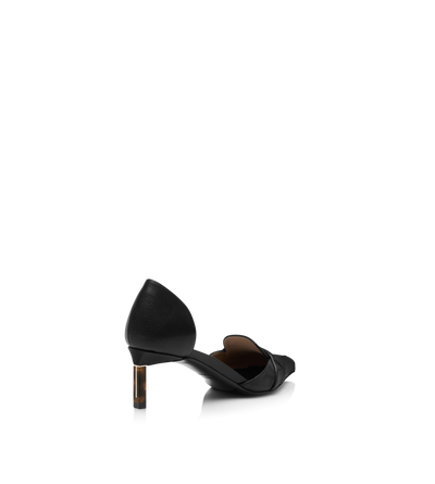 SUPPLE GRAIN LEATHER EVA D'ORSAY PUMP image number 2