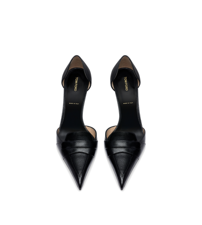 SUPPLE GRAIN LEATHER EVA D'ORSAY PUMP image number 3