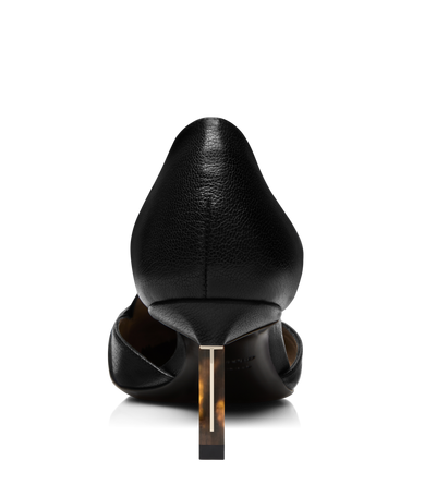 SUPPLE GRAIN LEATHER EVA D'ORSAY PUMP image number 4