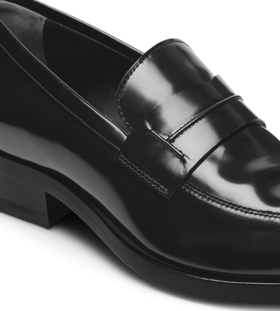 BRUSHED LEATHER EVA LOAFER image number 4