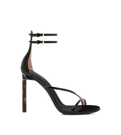 PATENT LEATHER ANKLE STRAP SANDAL image number 0