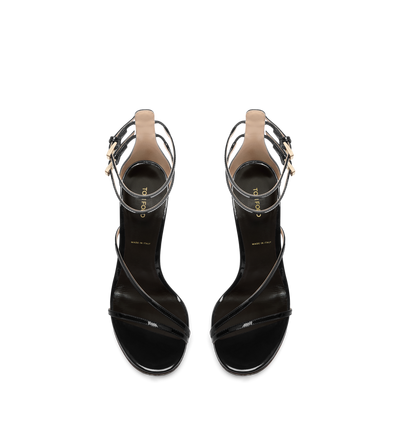 PATENT LEATHER ANKLE STRAP SANDAL image number 3
