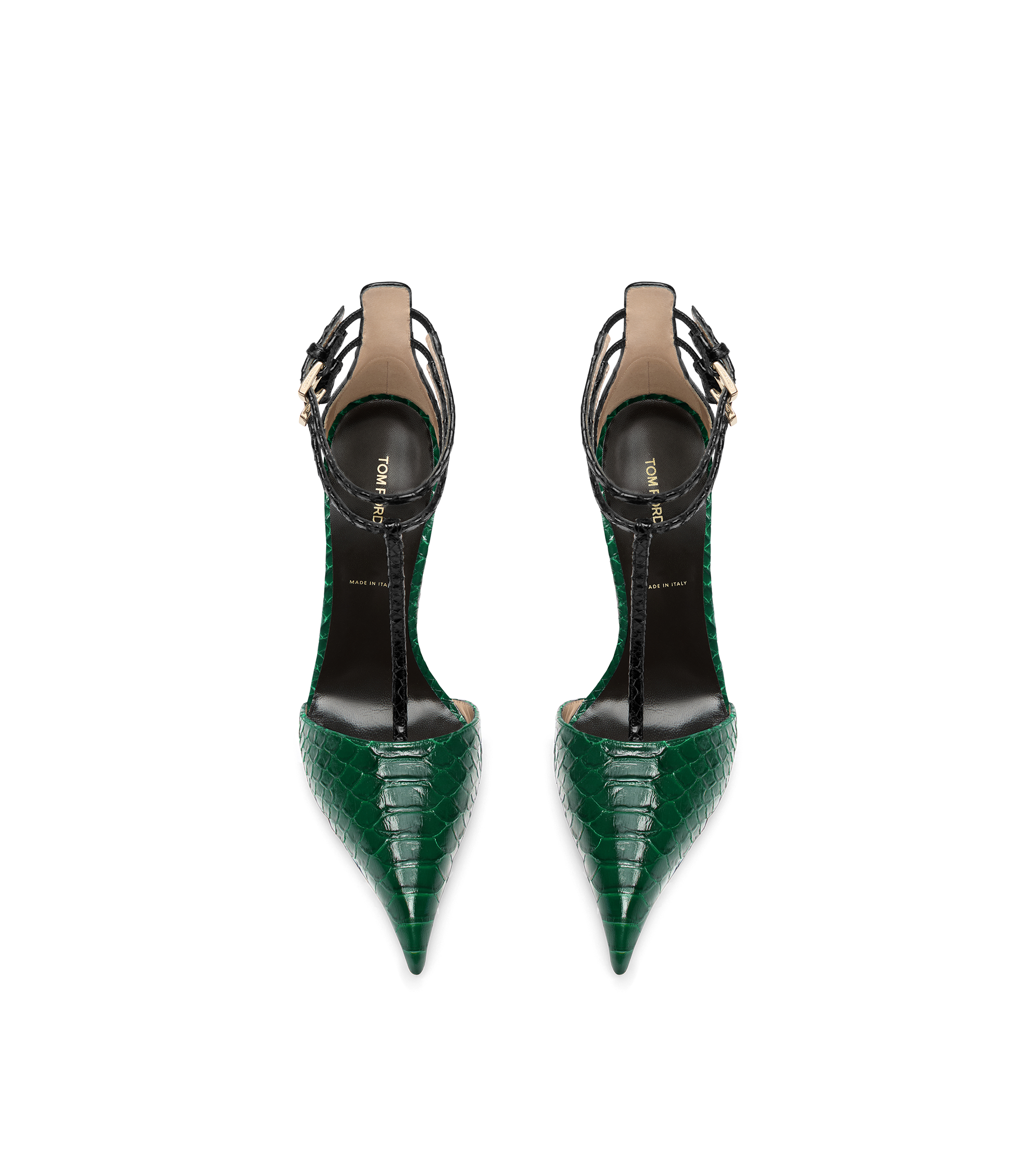 PRINTED PYTHON T STRAP PUMP | TOM FORD Fashion