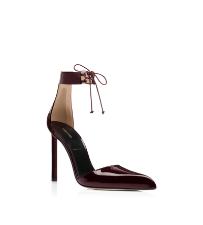 PATENT LEATHER ANKLE STRAP PUMP image number 1