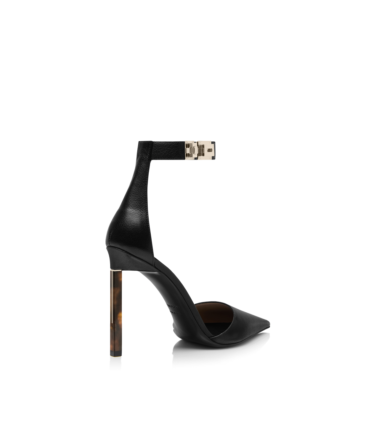 SUPPLE GRAIN LEATHER T LATCH ANKLE STRAP PUMP image number 2