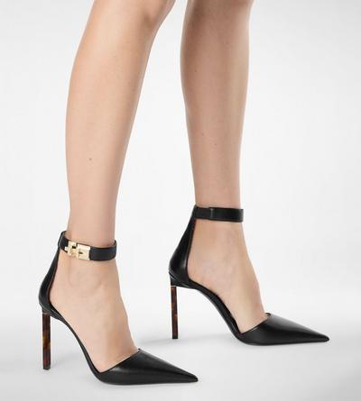 SUPPLE GRAIN LEATHER T LATCH ANKLE STRAP PUMP image number 5