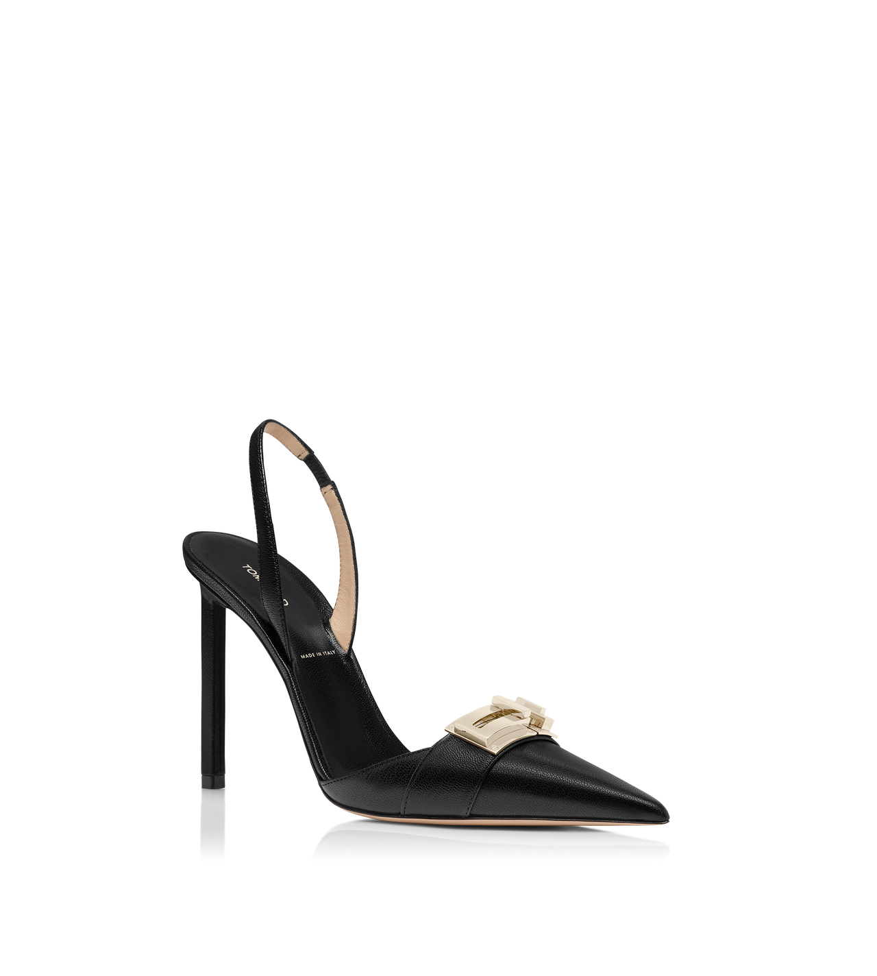 SUPPLE GRAIN LEATHER T LATCH SLINGBACK image number 1