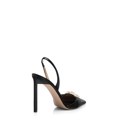 SUPPLE GRAIN LEATHER T LATCH SLINGBACK image number 2