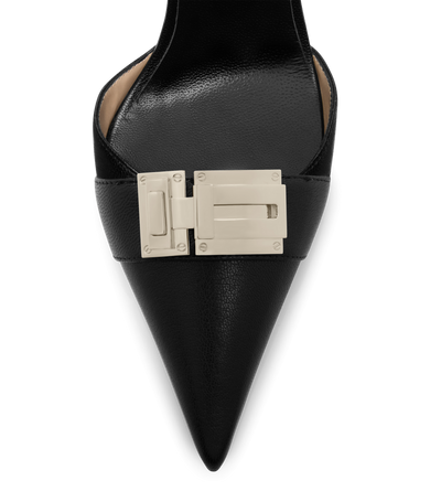 SUPPLE GRAIN LEATHER T LATCH SLINGBACK image number 4
