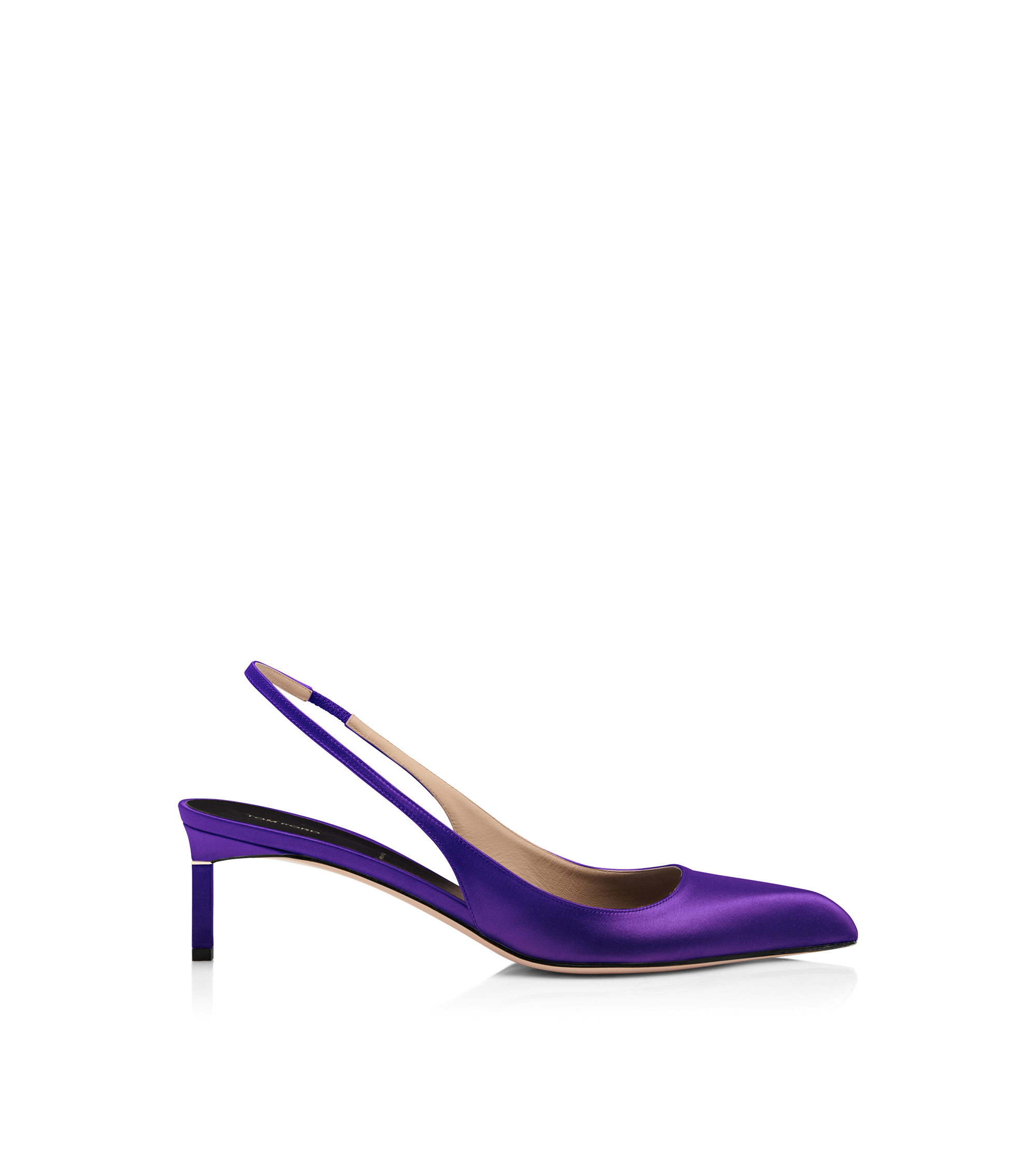 SATIN T SLINGBACK