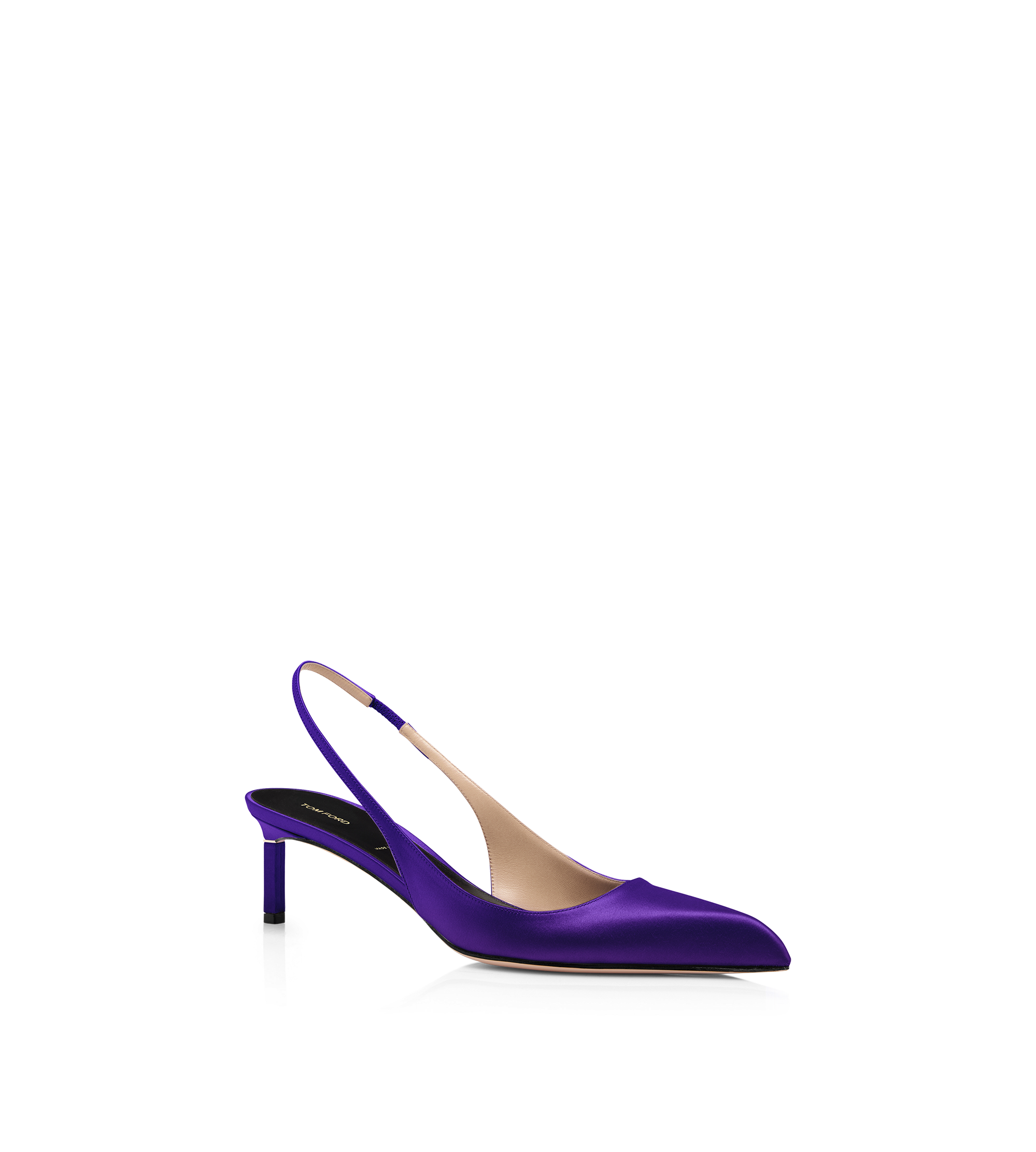 SATIN T SLINGBACK