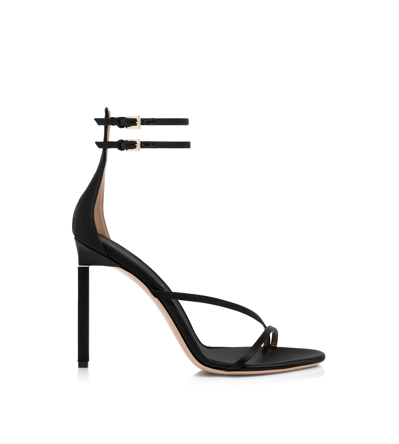 SATIN T ANKLE STRAP SANDAL image number 0