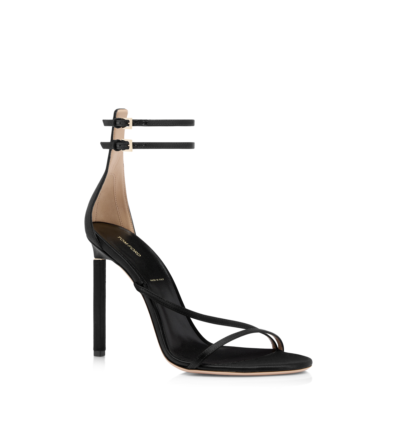 SATIN T ANKLE STRAP SANDAL image number 1