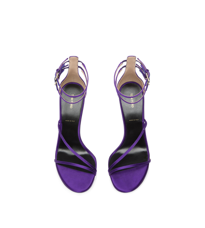 SATIN T ANKLE STRAP SANDAL image number 3