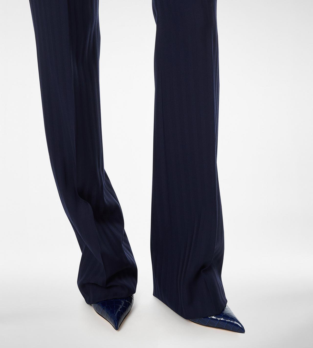 SHINY STAMPED CROCODILE LEATHER T SLINGBACK image number 5