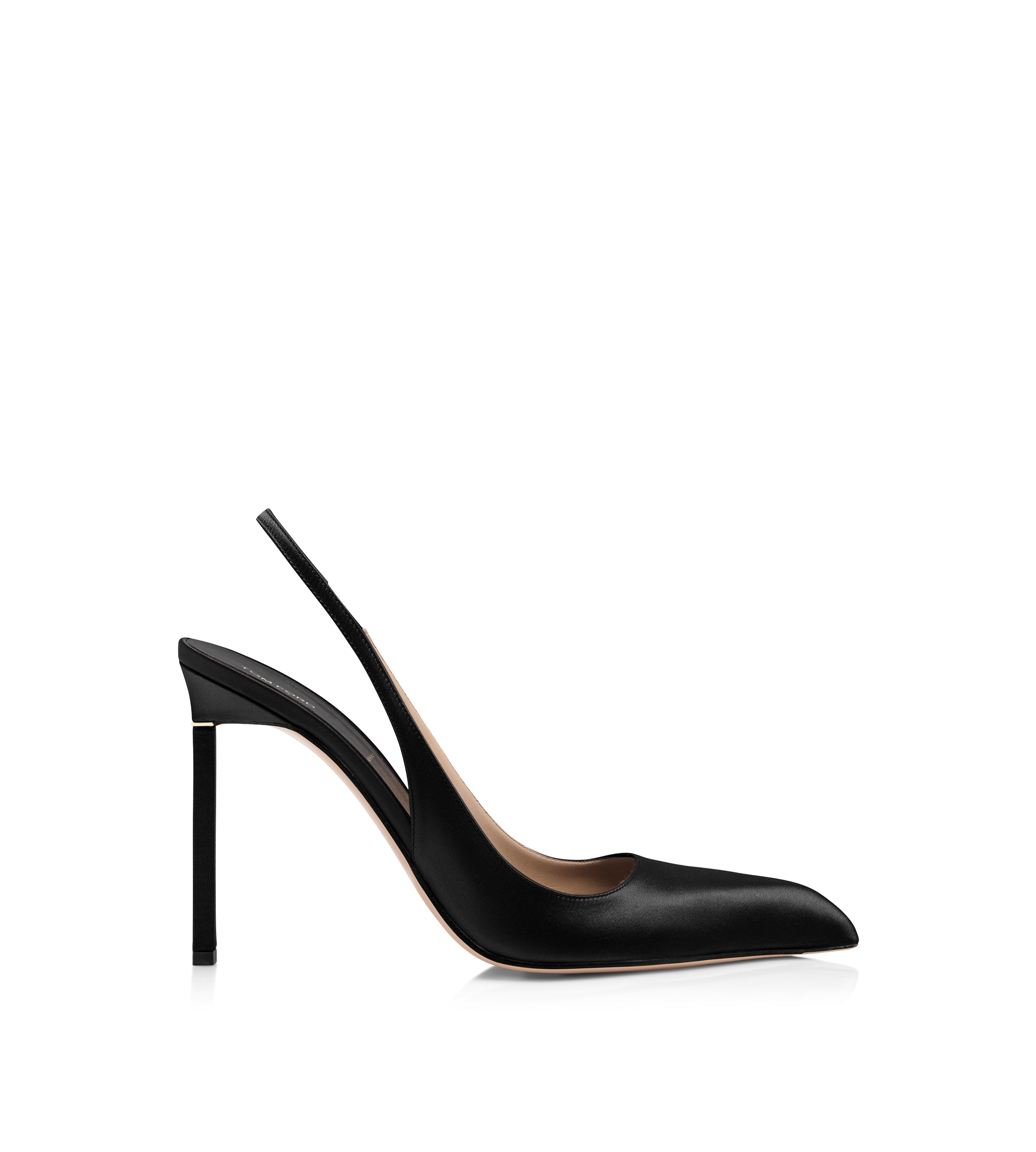 SATIN T SLINGBACK