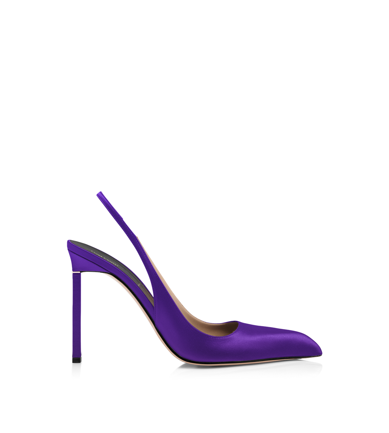 TOM FORD SATIN BRIGHT PURPLE SATIN T SLINGBACK