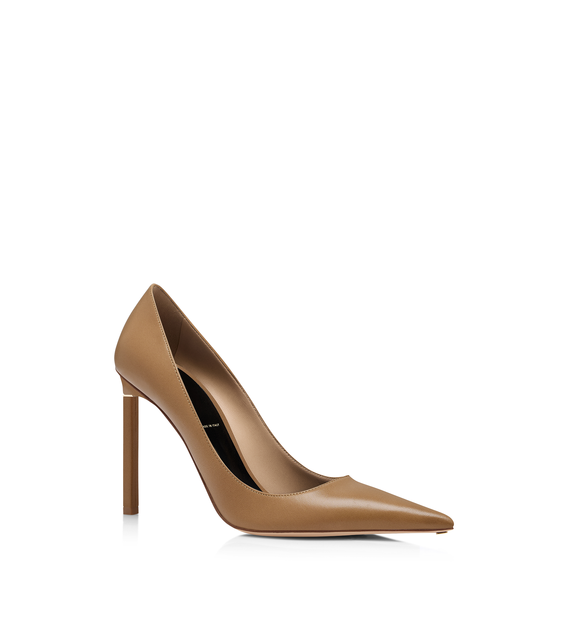 SHINY LEATHER T PUMP