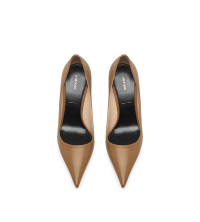 SHINY LEATHER T PUMP image number 3