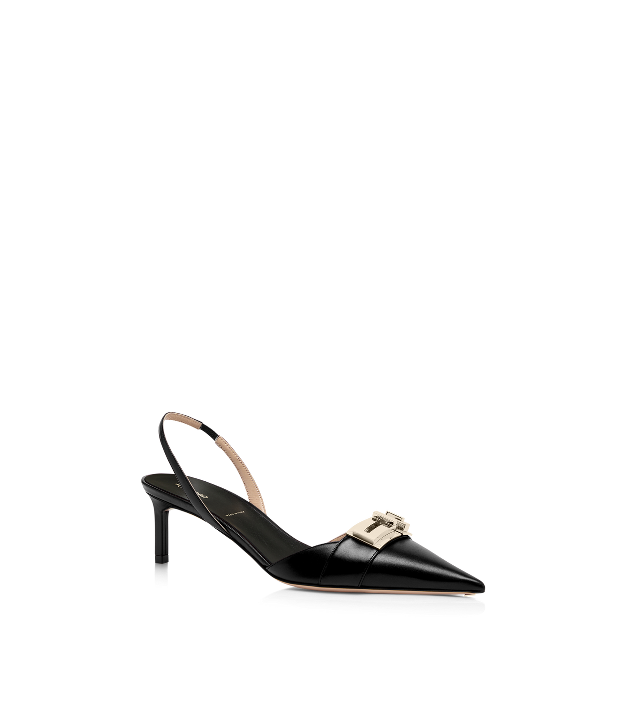 SHINY LEATHER T LATCH SLINGBACK image number 1