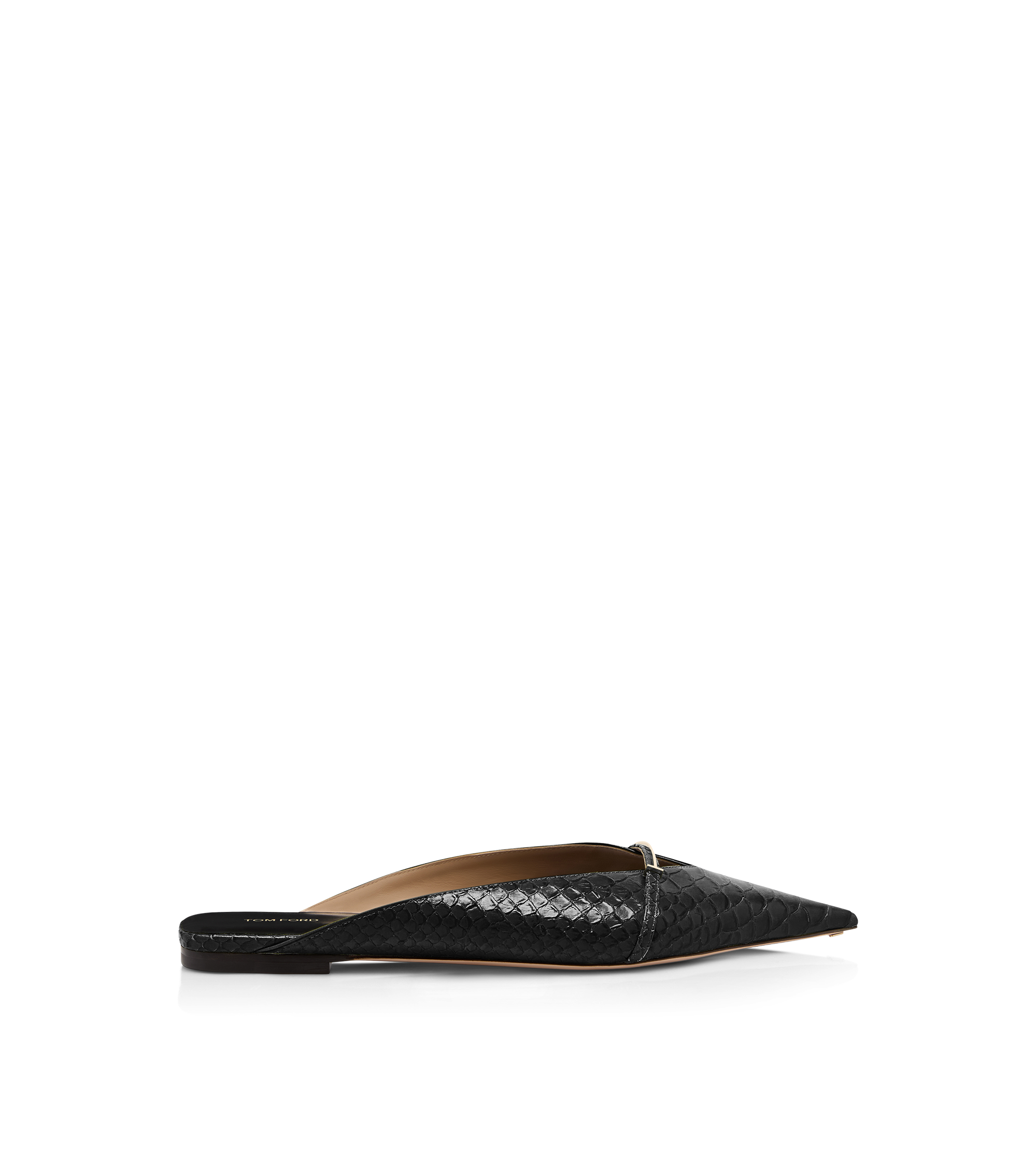 SEMI SHINY PRINTED PYTHON JULIANNE MULE