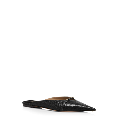 SEMI SHINY PRINTED PYTHON JULIANNE MULE image number 1