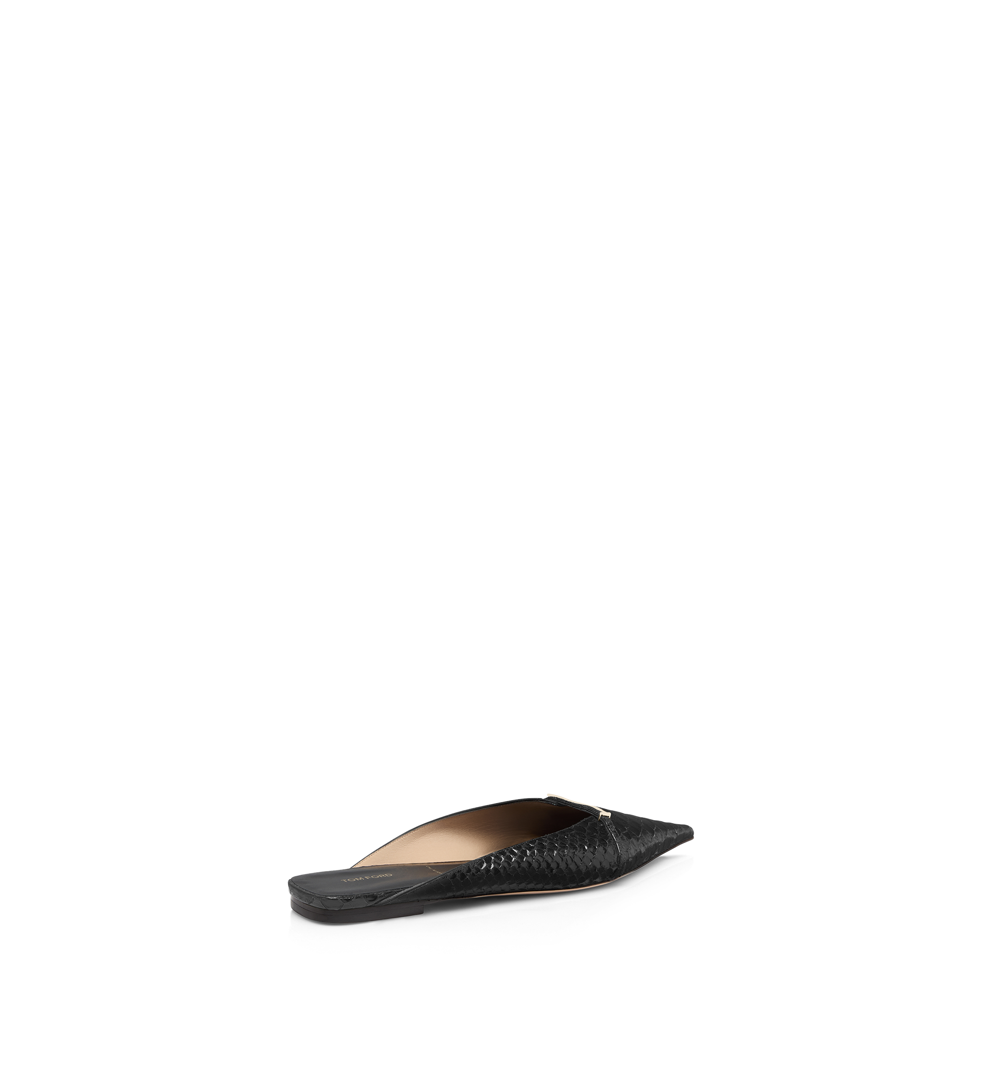 SEMI SHINY PRINTED PYTHON JULIANNE MULE | TOM FORD Fashion