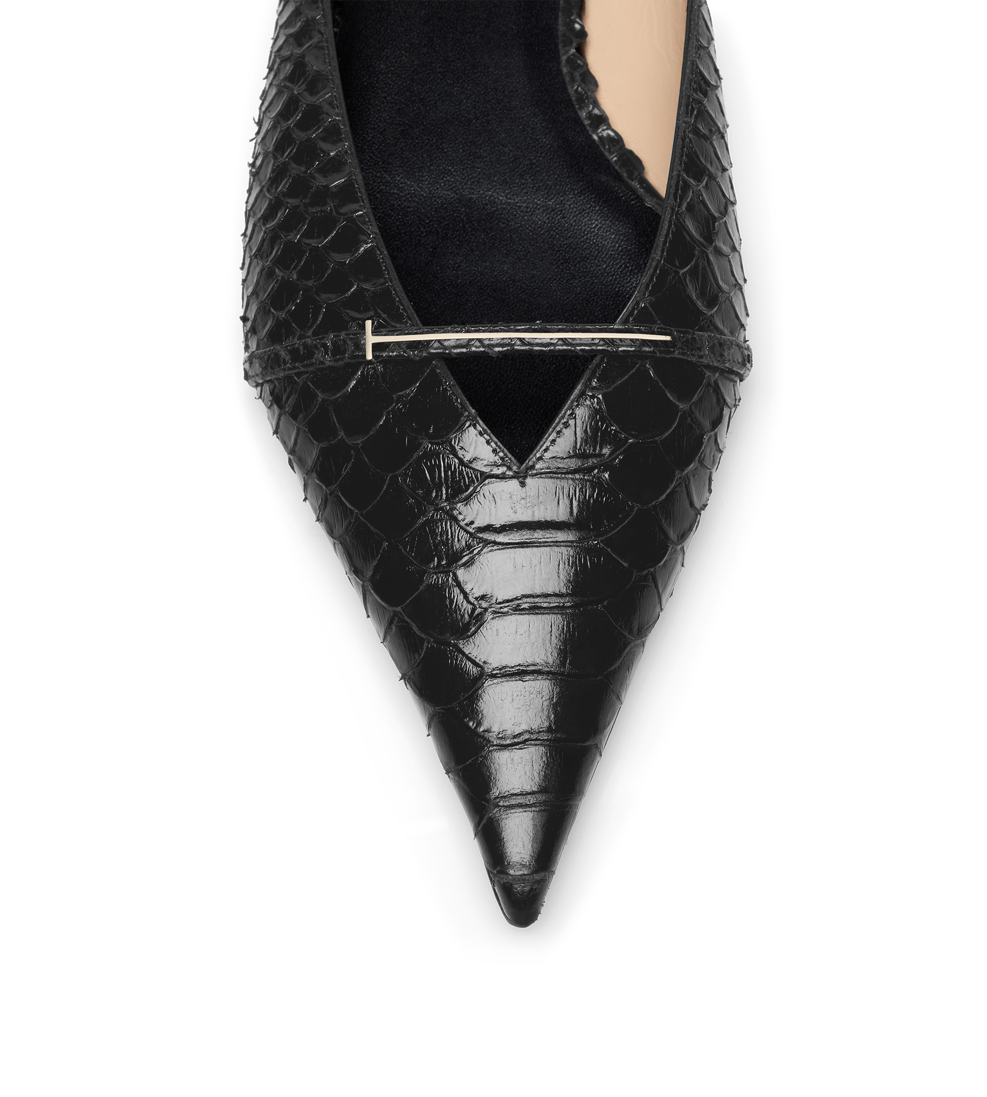 SEMI SHINY PRINTED PYTHON JULIANNE MULE | TOM FORD Fashion