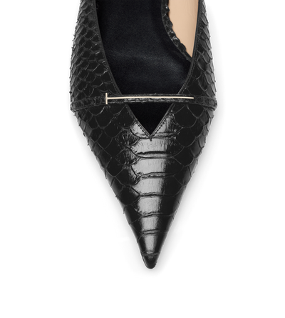 SEMI SHINY PRINTED PYTHON JULIANNE MULE image number 4