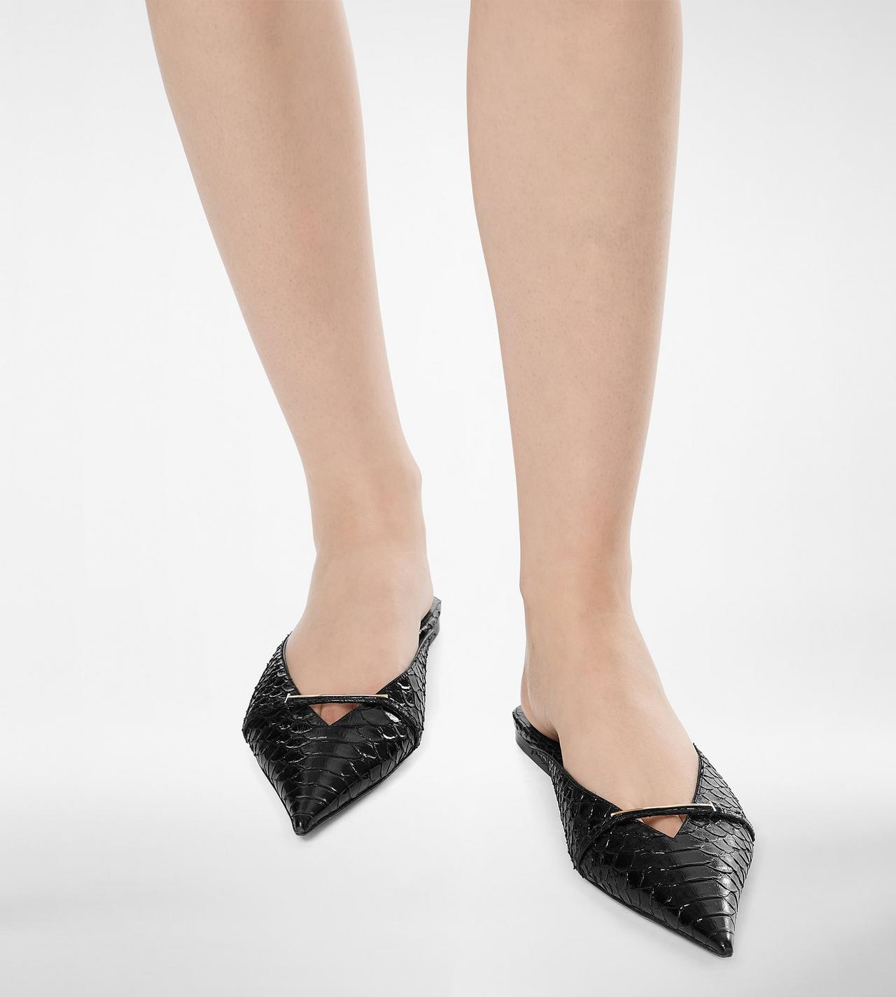 SEMI SHINY PRINTED PYTHON JULIANNE MULE image number 5