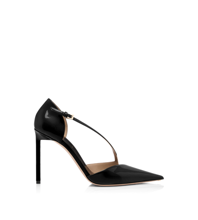 PATENT LEATHER ASYMMETRIC PUMP image number 0