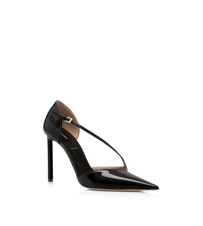 PATENT LEATHER ASYMMETRIC PUMP image number 1