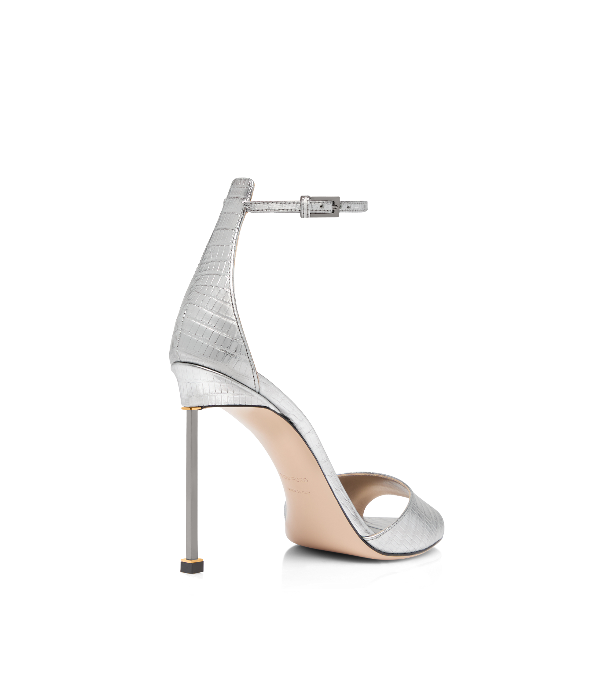 LAMINATED PRINTED TEJUS SPIRE ANKLE STRAP SANDAL | TOM FORD Fashion