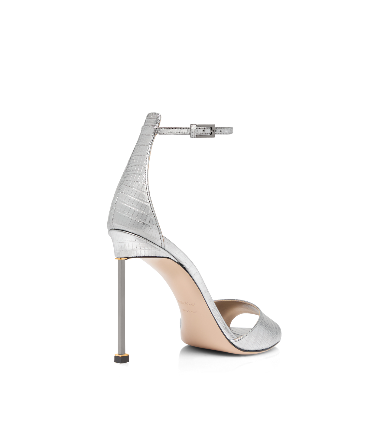LAMINATED PRINTED TEJUS SPIRE ANKLE STRAP SANDAL image number 2