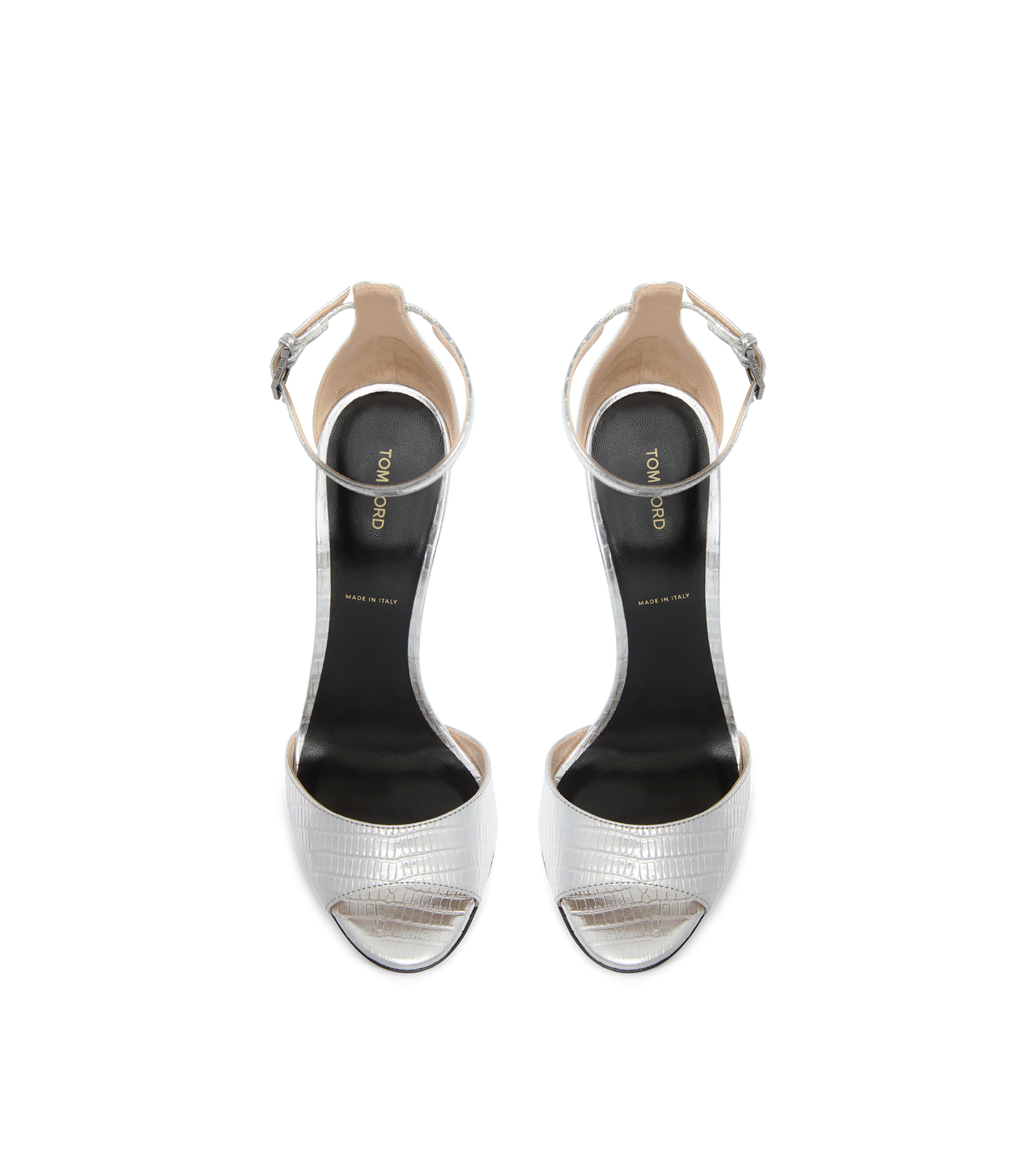 LAMINATED PRINTED TEJUS SPIRE ANKLE STRAP SANDAL image number 3