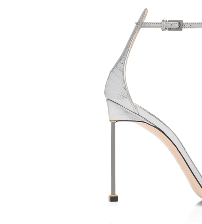 LAMINATED PRINTED TEJUS SPIRE ANKLE STRAP SANDAL image number 4