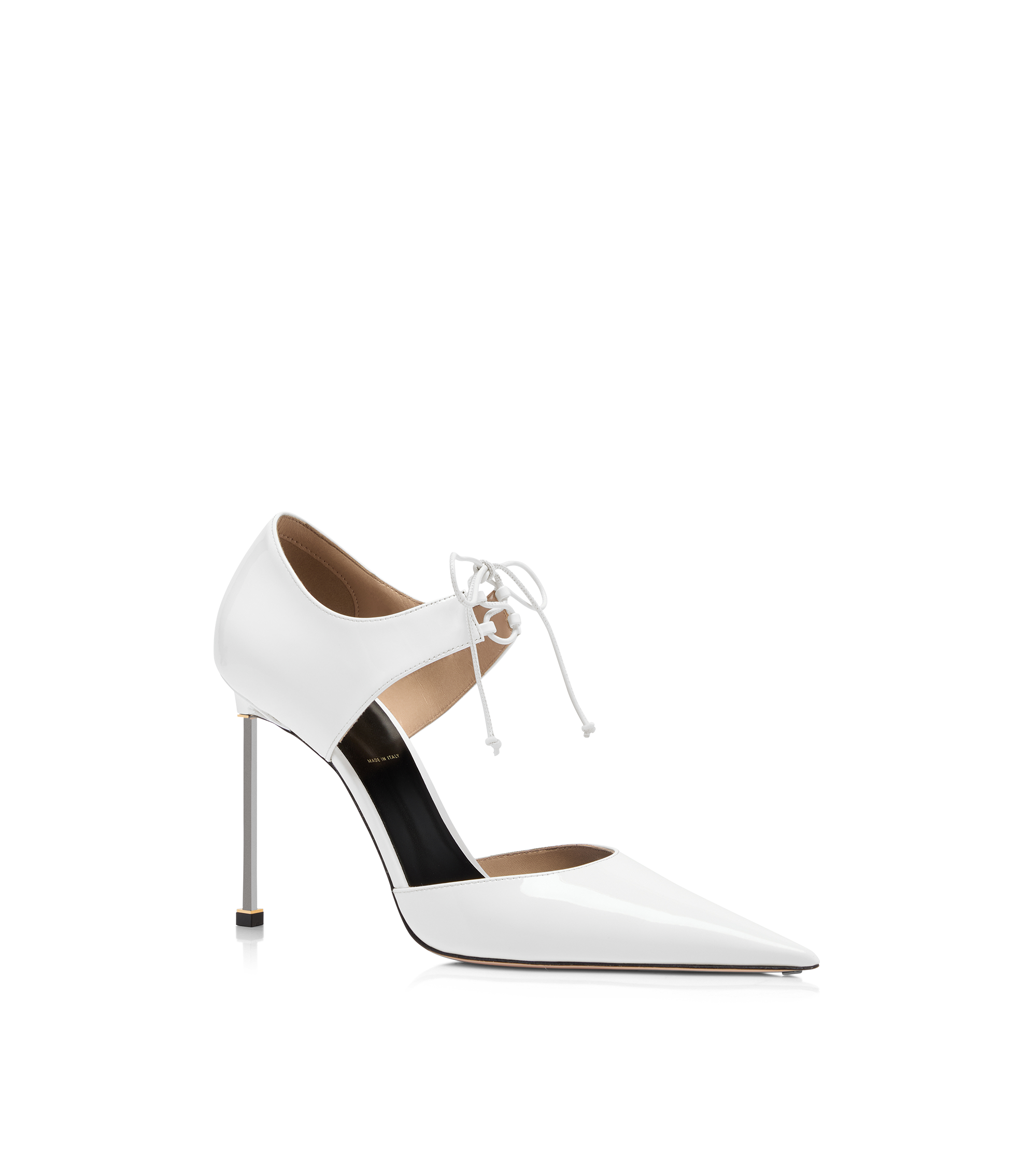 PATENT LEATHER SPIRE PUMP