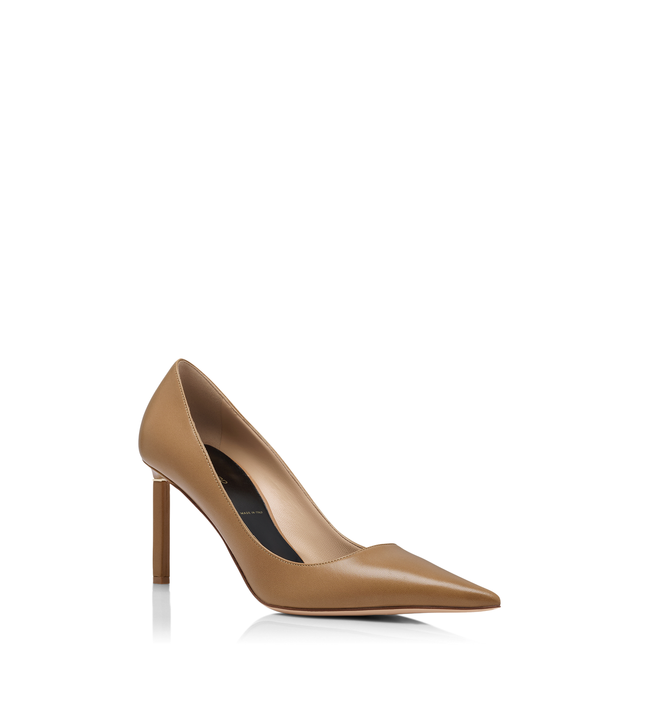 SHINY LEATHER T PUMP image number 1