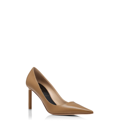 SHINY LEATHER T PUMP image number 1