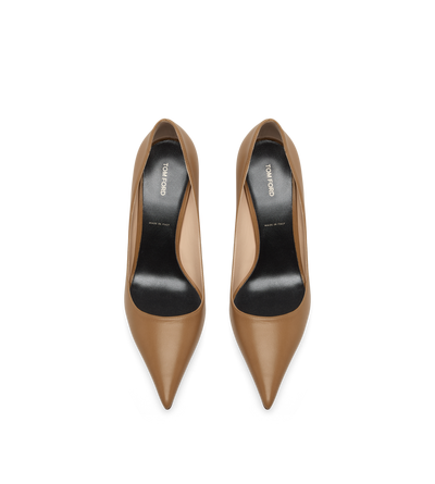 SHINY LEATHER T PUMP image number 3