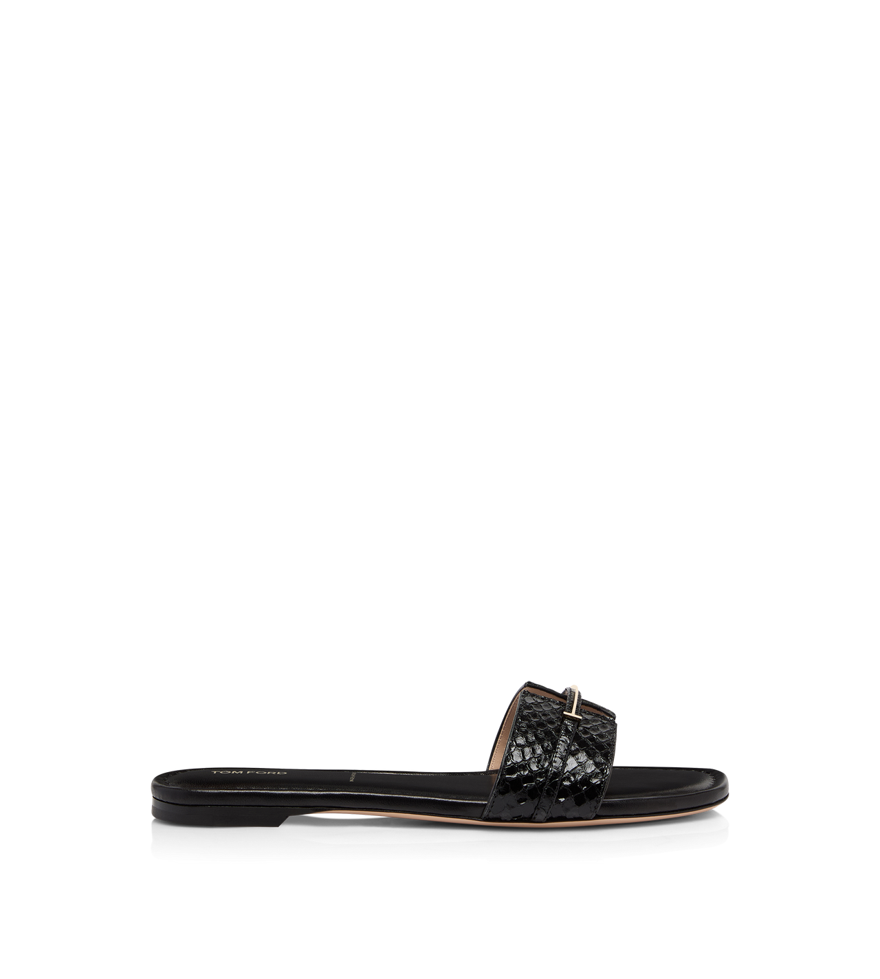 SEMI SHINY PRINTED PYTHON JULIANNE SLIDE image number 0