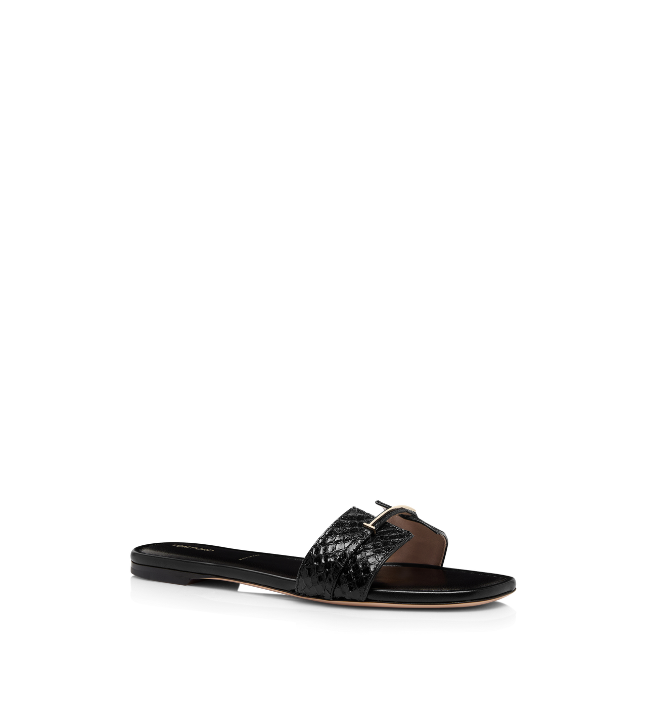 SEMI SHINY PRINTED PYTHON JULIANNE SLIDE image number 1