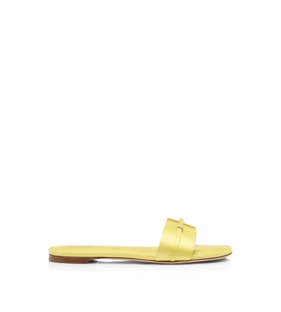 TOM FORD  CANARY YELLOW SATIN JULIANNE SLIDE