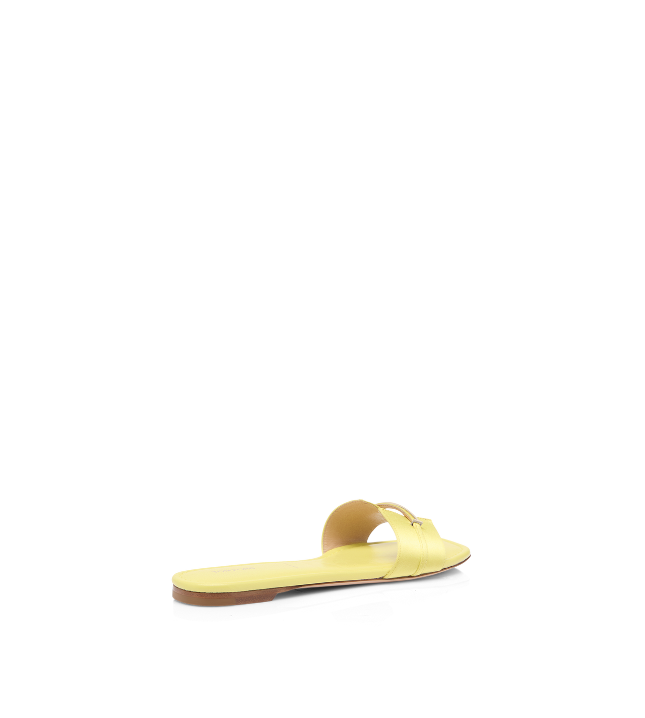 TOM FORD  CANARY YELLOW SATIN JULIANNE SLIDE